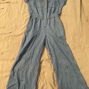 Cat & Jack Light Blue Denim jumpsuit